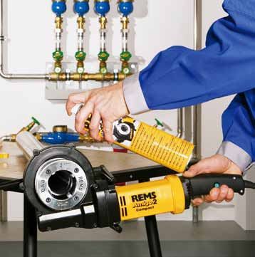 REMS Gewindeschneidkluppe Amigo 2 Compact Set R 1/2-3/4-1-1 1/4"