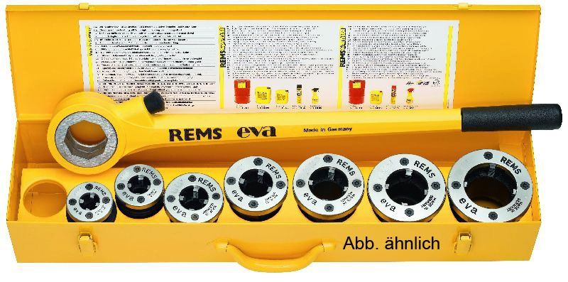 REMS Gewindeschneidkluppe eva Set R 1/2-3/4-1- 1 1/4"