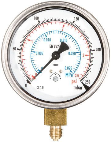 REMS Feinskaliertes Manometer 250 mbar online im Shop günstig kaufen