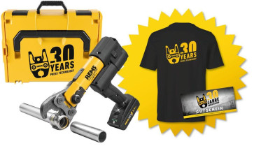 REMS Mini-Press 14,4 V ACC Li-Ion Radialpresse 30 Jahre Rems Aktion online im Shop günstig kaufen