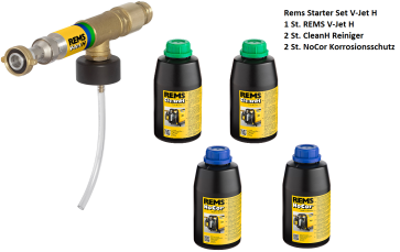 Rems Starter Set V-Jet H Reinigungs- und Konservierungseinheit + 2 Stück CleanH + 2 Stück NoCor online im Shop günstig kaufen