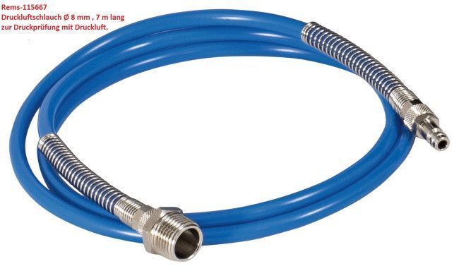 AS-Schwabe Druckluftschlauch Garnitur 5m 6x3mm Durckschlauch Schlauch neu 