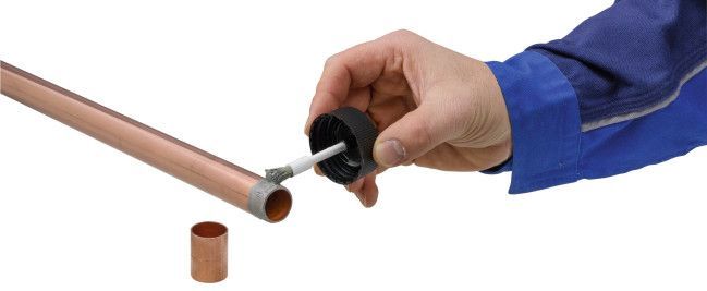 Kupfer-Nieten 1.3cm Lang Menge 100 Rundkopf 0.3cm Durchm 