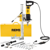 REMS Picus DWP Elektrische Diamant-Kernbohrmaschine mit Mikro-Impuls-Technik & Bohrständer Simplex 2