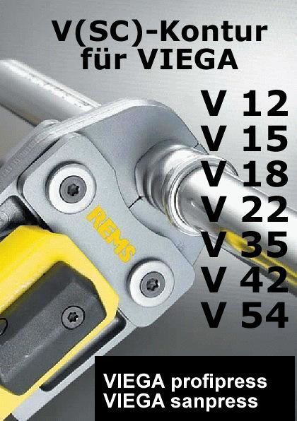 REMS Presszange MINI VMP 3/8 (Viega Megapress REMS Presszange MINI VMP 3/8 (Viega Megapress