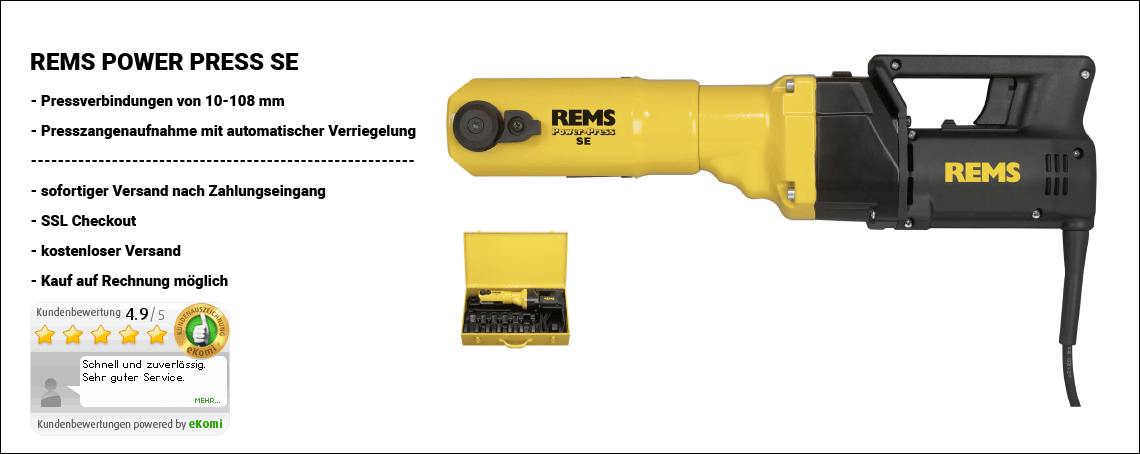 REMS Power Press SE im Online Shop günstig kaufen